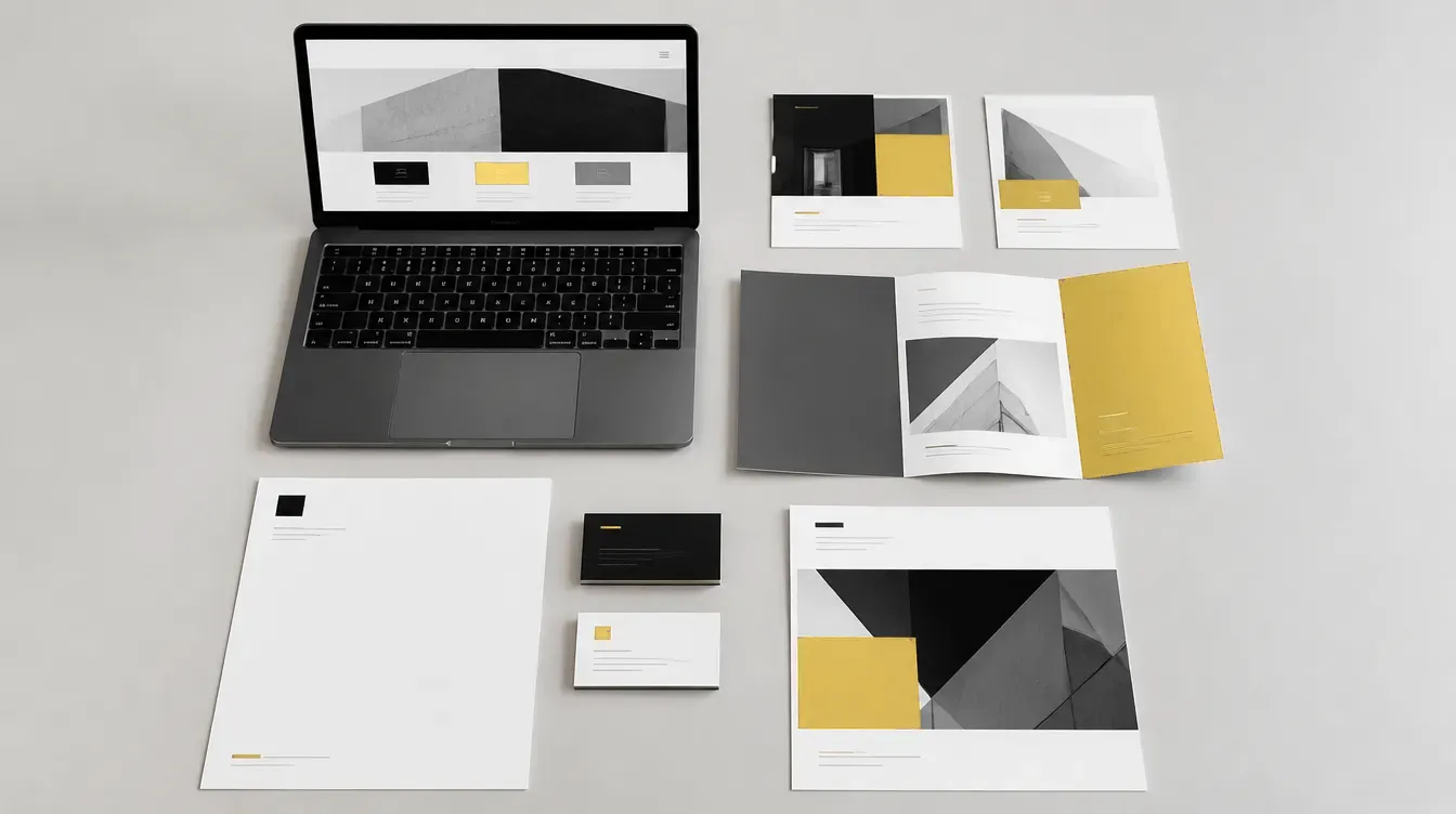 Das Erscheinungsbild in der Anwendung: Website und Printmaterialien im einheitlichen Markenlook