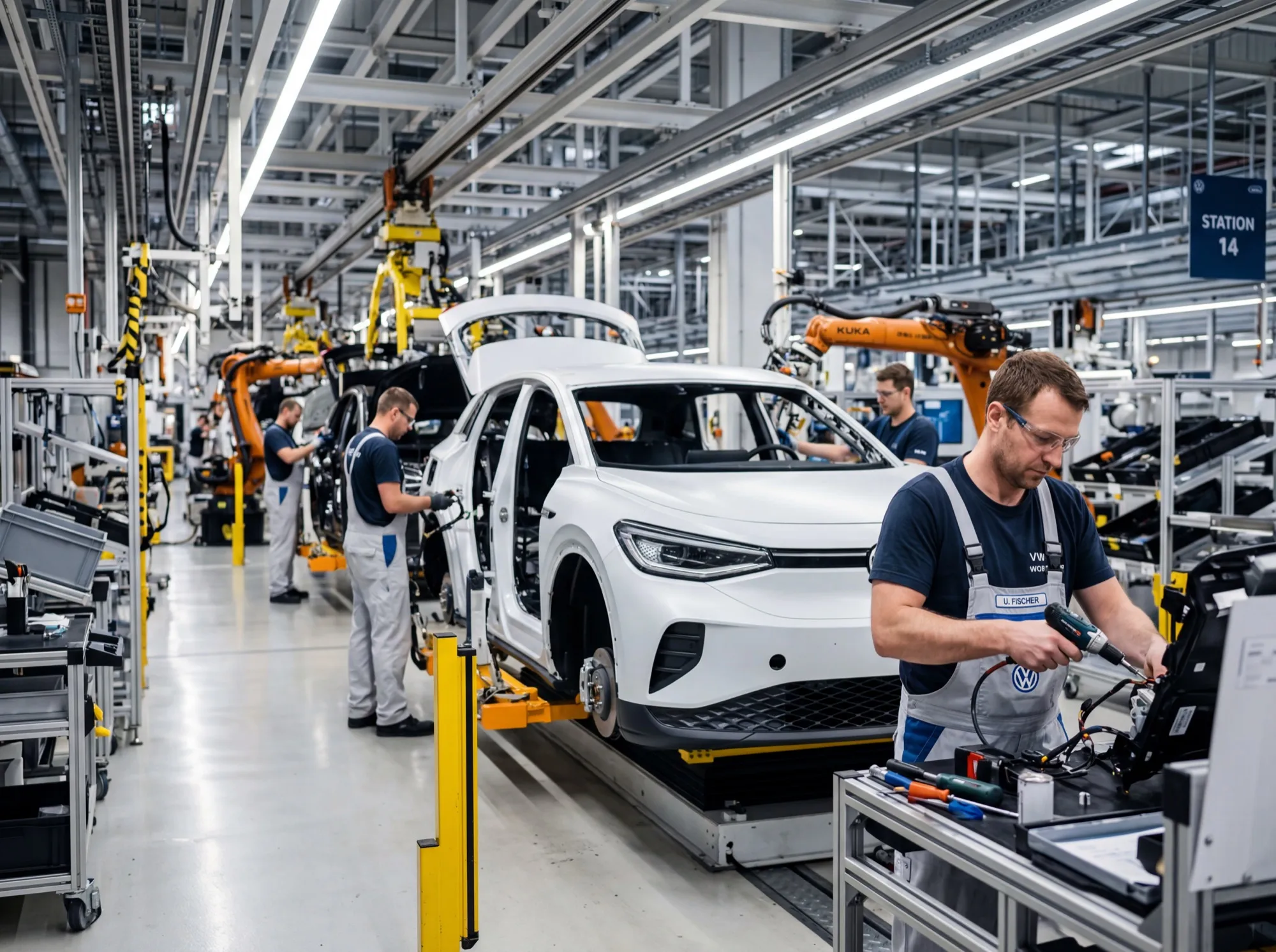 Industriereportage bei Volkswagen in Wolfsburg